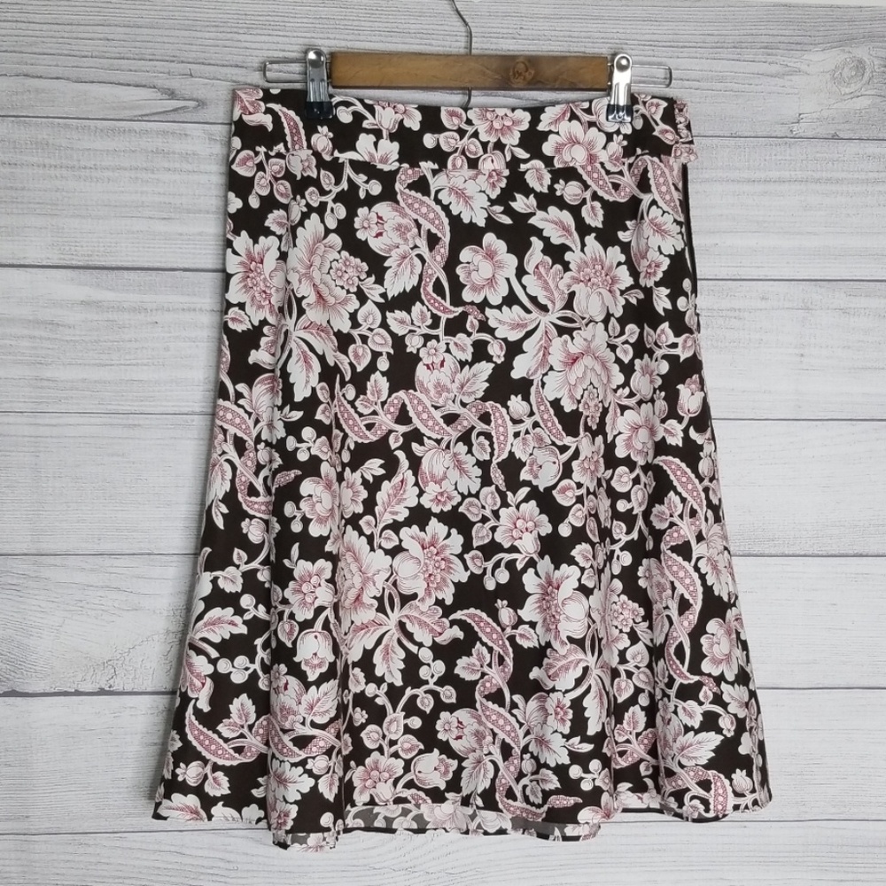 Ann Taylor flower print skirt